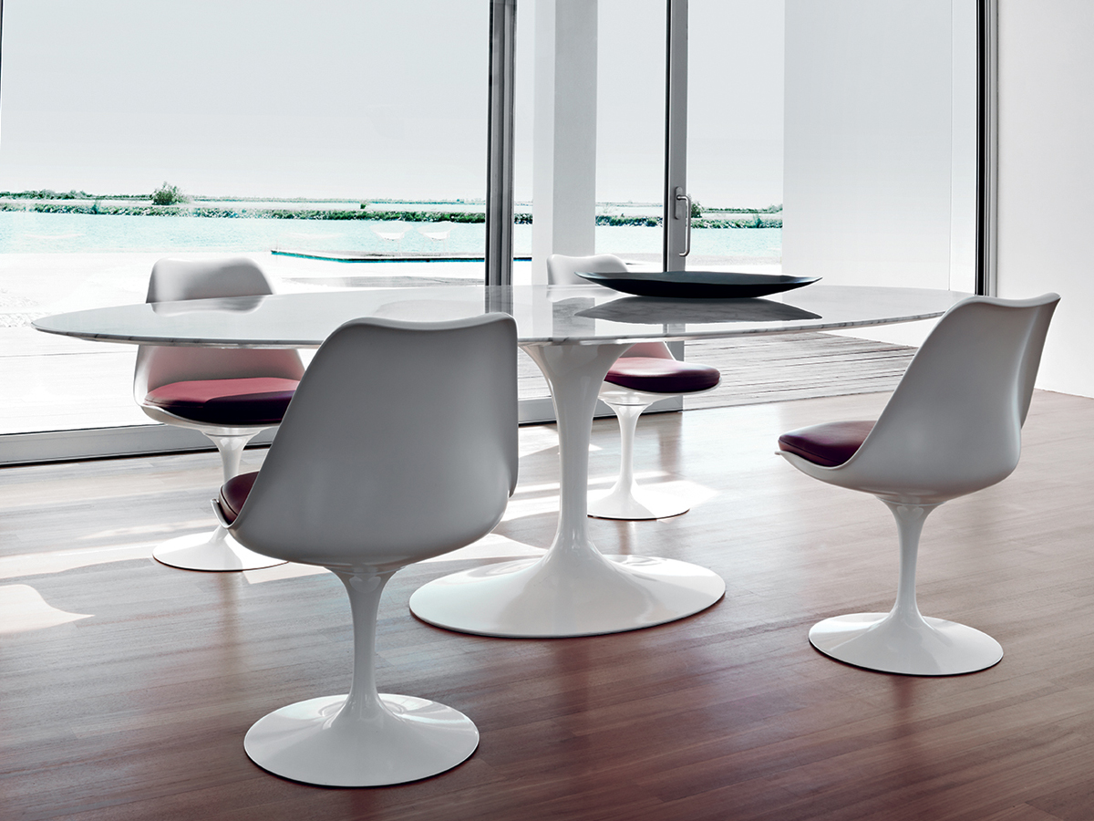 As cadeiras são perfeitas junto com as mesas Saarinen