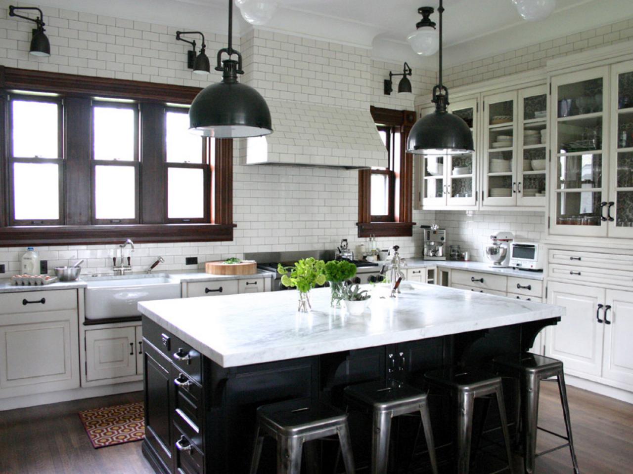 Preto e branco na decoração da cozinha