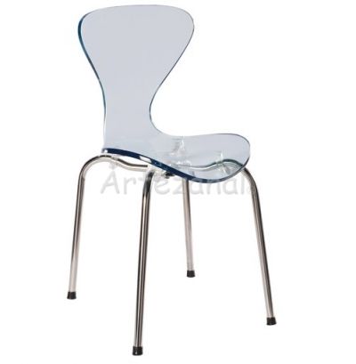 Cadeira Jacobsen Acrilica (Ao Cromado)