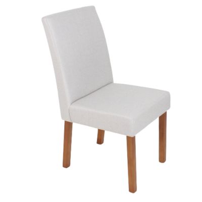 Cadeira premium Telma Linho Cinza decorativa luxo premium