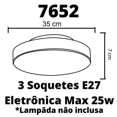 Luminria Painel Plafon 25W Aluminio Redondo Sobrepor premium design moderno diversos tamanhos e cores