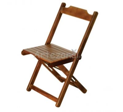 Cadeira Dobravel de Madeira Macia