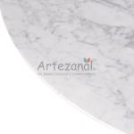 Mesa Saarinen Tulipa Jantar Redonda 90cm Carrara Venatino