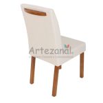 Cadeira premium Telma Linho Bege decorativa luxo premium