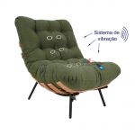 Poltrona, Cadeira Costela Massageador Original Madeira Macia